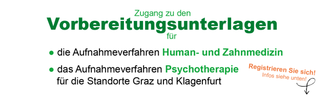 AUFNAHMEVERFAHREN (Vorbereitungsunterlagen)